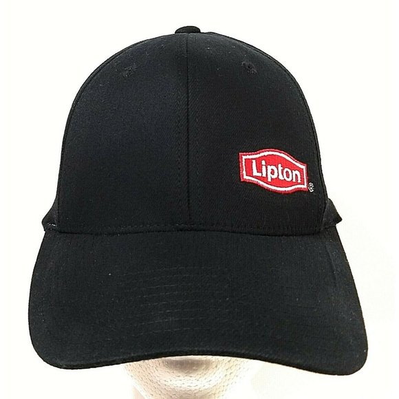 Select Design Other - LIPTON BALL CAP stretch one size fits most black structured curve bill pre-owned